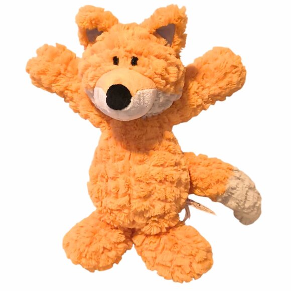 2015 Demdaco Nat & Jules Russet Orange Fox Stuffed Plush Beanbag Toy 12" - Picture 1 of 5